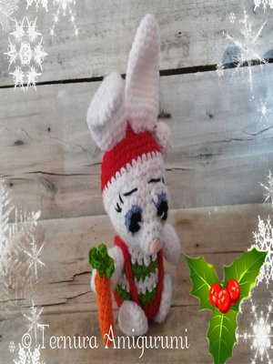 cover image of Crochet pattern Alex, the christmas rabbit
